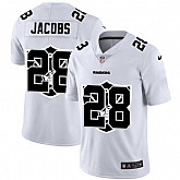 Nike Raiders 28 Josh Jacobs White Shadow Logo Limited Jersey Yhua,baseball caps,new era cap wholesale,wholesale hats